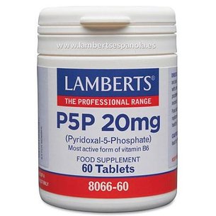 Lamberts P5p 20 Mg Piridoxal5fosfato 60 Tabs 806