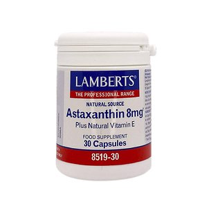 Lamberts Astaxantina Vit E 8 Mg 30 Cápsulas Ref 8519