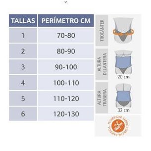 Cinta Sacrolombar Semi-Rígida T3 Lt310 2