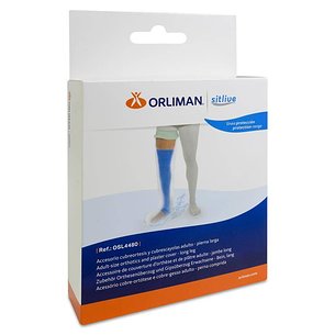 Órtese de perna longa para adultos e cobertura de gesso