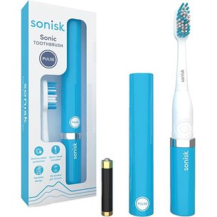 Escova de dentes elétrica azul metálica Sonisk