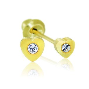 Inverness Pendiente 24k 25c Corazon Dorado Natur