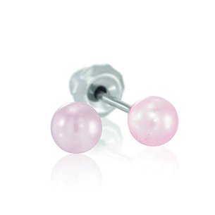 Inverness Pendiente Titanio 555c Bola Rosa 4 mm 