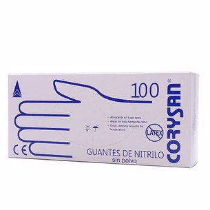Guantes Corysan Nitrilo Txp 100 Und