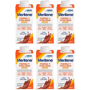 Meritene Stärke Und Vitalität Drink 6 Flaschen 180 ml Geschmack Schokolade
