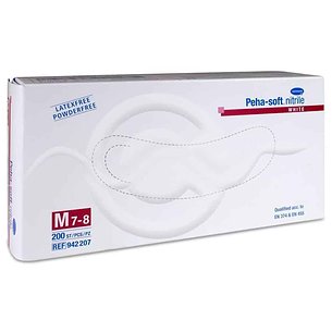 Luvas de nitrilo branco Pehasoft Tm 200