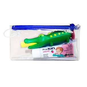 Escova de dentes e pasta de dentes para crianças Kin Pack