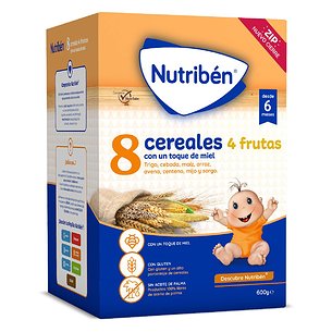 Nutriben 8 Cerealesmiel 4 Frutas 300 gr