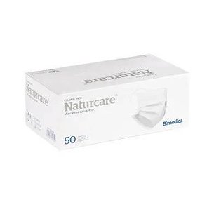 Máscara Cirúrgica Naturcare Iir 3c Branca 50 unidades