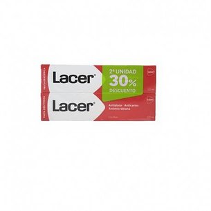 Lacer Toothpaste 2x125 ml Promo