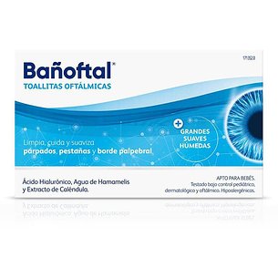 Bañoftal Toallitas Oculares Esteril 20 Uds