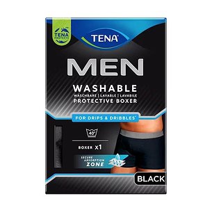 Tena Men Boxer Black Washable T/s 1u