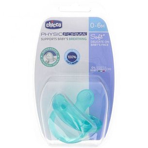 Chupeta Ortodôntica de Silicone Chicco Azul 0m