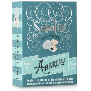 Amarelli Sassolini Pastilla Regaliz 60g