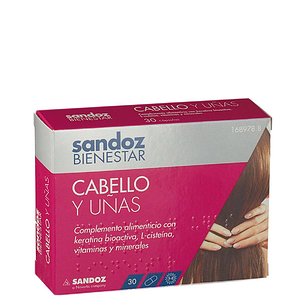 Sandoz Wellness Cabelo e Unhas 30 Cápsulas