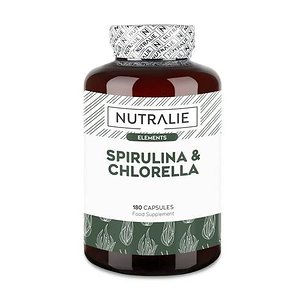 Nutralie Spirulina e Chlorella 180 Cápsulas