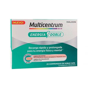 Multicentrum Double Energy 20 Comprimidos