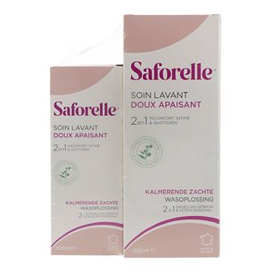 Saforelle Cuidado Intimo 250 ml + 100 ml Promo