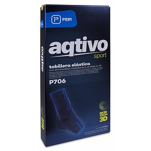 Tobillera Elastica Prim Aqtivo Skin Con Almohadi