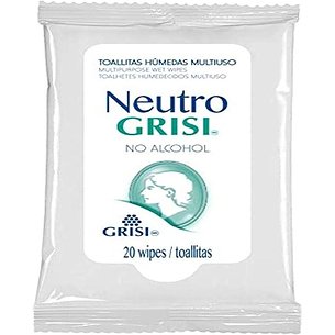 Lenços Desinfetantes Neutros Grisi 20