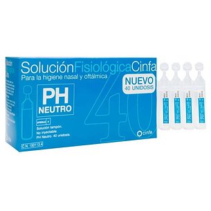 Cinfa Solução Fisiológica 40 Unidades Monodose
