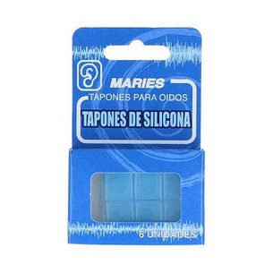 Tampões de ouvido de silicone moldáveis Maries 6 unidades