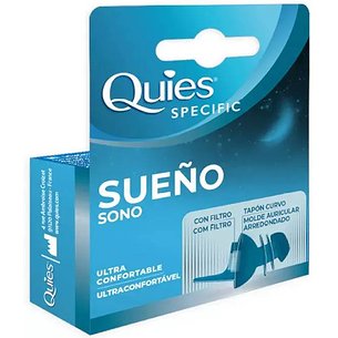 Tampões de ouvido de borracha Quies Specific Sleep 2 unidades