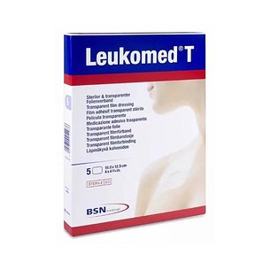Leukomed T Verband 10 cm x 12,5 cm 5 Einheiten