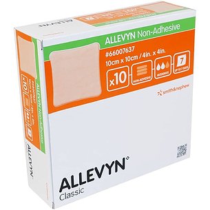 Allevyn Ag Não Adesivo 10x10cm 10 U