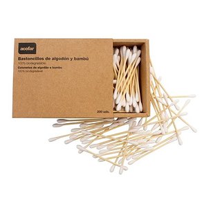 Acofar Bastoncillos Oidos De Algodon Y Bambu 200