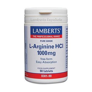 L-arginina Hcl 1000mg 90 Comps 830190 Lamberts