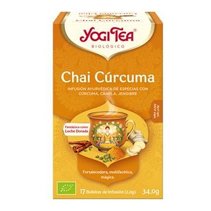 Chá Yogi Cúrcuma Chai 17 Sacos