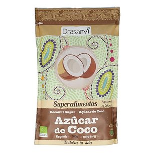 Açúcar de coco orgânico 300 gr Doypack Superfoods Drasanvi