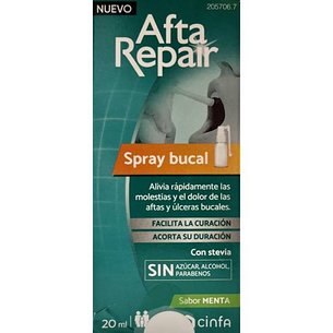Afta Repair Spray Oral 1 Recipiente 20 ml Sabor Masculino
