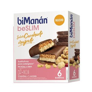 Bimanan Beslim Substituto 6 Barras 186 g Sabor