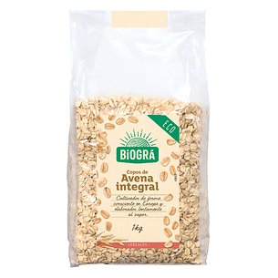 Flocos de Aveia Integral Biogra Grossa 1 Kg Bi
