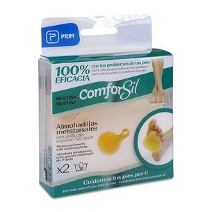 Almofada metatarsal com anel de suporte de 2 dedos