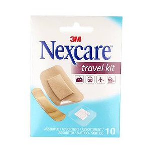 Kit de curativos adesivos de viagem 3m Nexcare 1