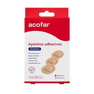 Acofar Adhesive Dressing 20 Round Units