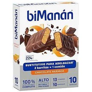 Barras de Chocolate Amargo Bimanan Beslim com Laranja 10 Barras