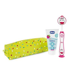 Conjunto de higiene dental Chicco para crianças de 3 a 6 anos