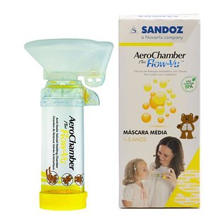 Aerochamber Plus Flowvu Câmara intravenosa pediátrica