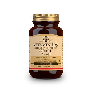 Solgar Vitamina D3 2200 Ui 55 Mcg 100 Capsulas Vegetales