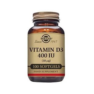 Solgar Vitamina D3 400 UI 10 mcg 100 Cápsulas Softgel