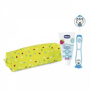 Conjunto de higiene dental Chicco para crianças de 3 a 6 anos