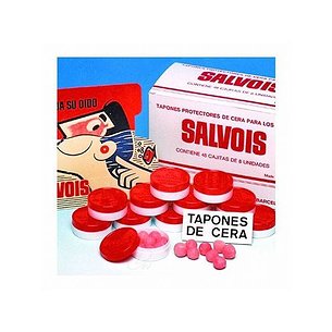 Tampões de ouvido de cera Salvois 8 unidades