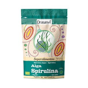 Algas Spirulina Orgânicas 150gr Doypack Superfoods Drasanvi