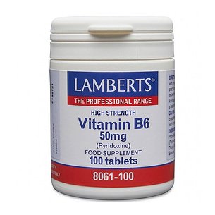 Vitamina B6 50mg 100 Comps Lamberts