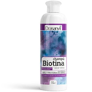 Champu Biotina Y Aloe Vera Cabello Teñidos Y Sensibles 1l Bote Drasanvi