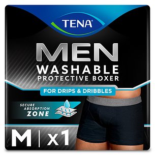Tena Boxer Masculino Preto Lavável Tamanho 1 unidade